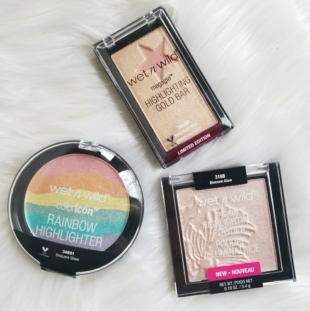 HP🦄💙 3 Rare WnW Highlighters Unicorn Gold Bar - Picture 1 of 5